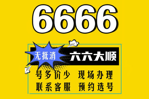 菏泽吉祥号6666-7777无消费出售转让