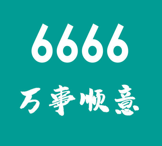 曹县尾号6666吉祥号